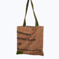 Tote bag reciclada de tela de saco de café